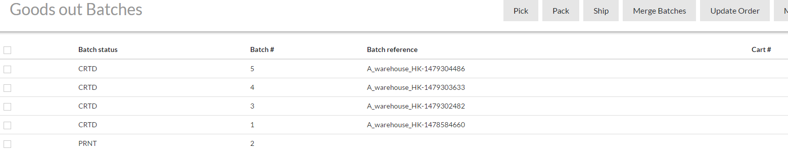 Filtered and sorted columns after customisation