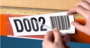 Shelf barcode label