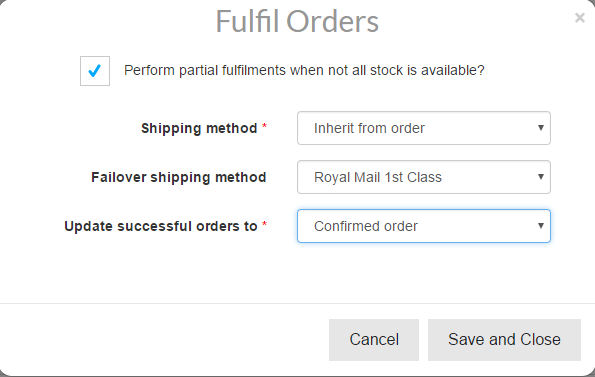 Fulfilment - Goods Out Sales Order Allocation and Fulfilment