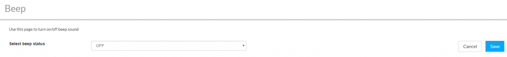 Goods out beep settings _ Warewolf