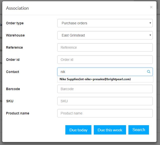 Search for orders. How to manage deliveries with Warewolf