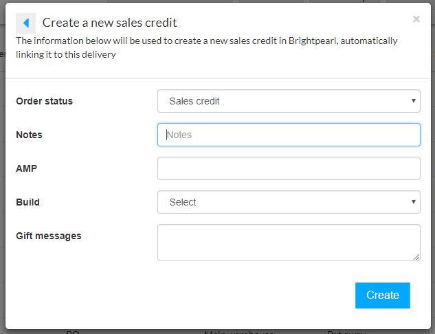 Create sales credit